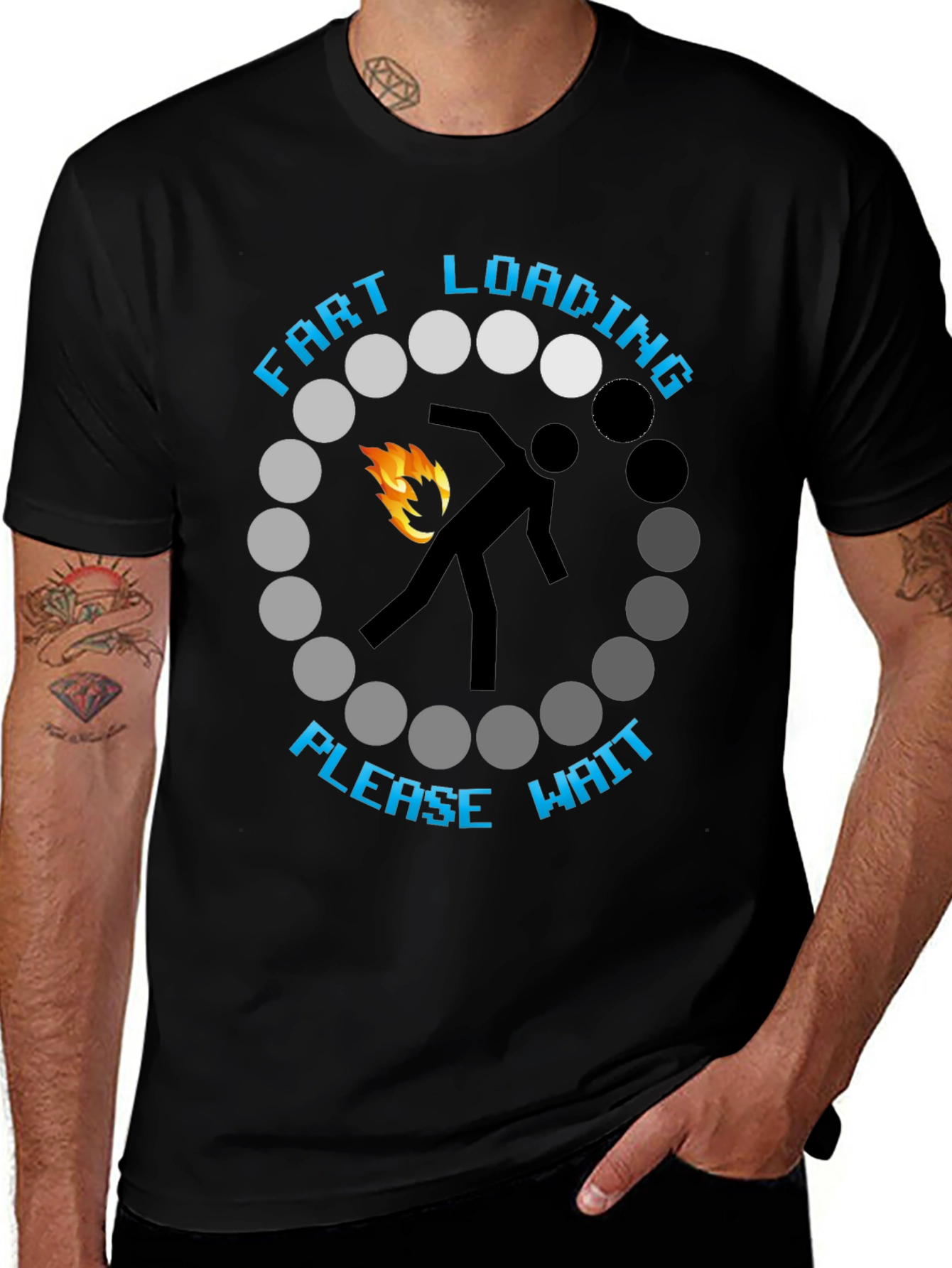 Fart Loading Please Wait Graphic Tee