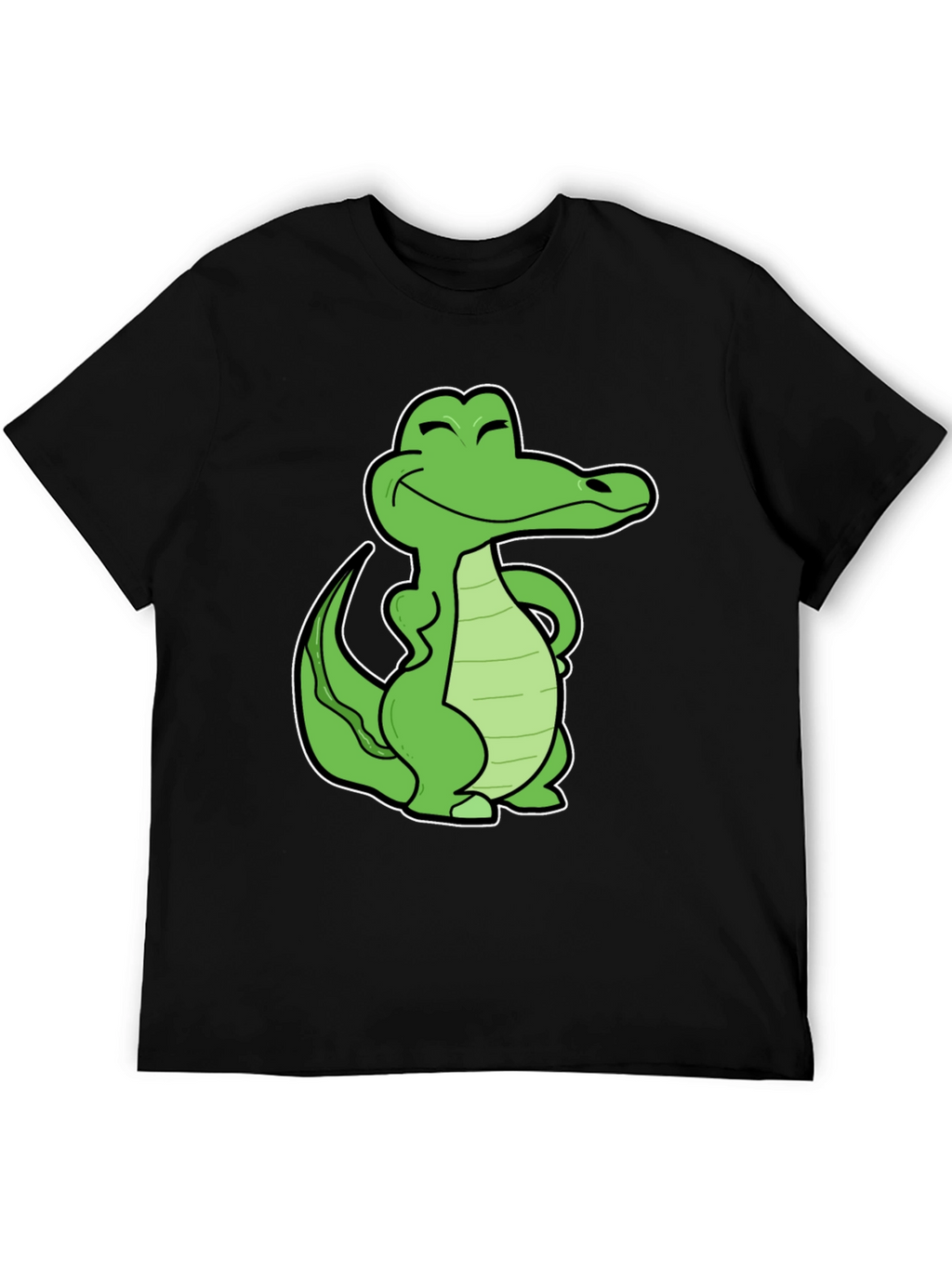Cool Crocodile Graphic T-Shirt - Black