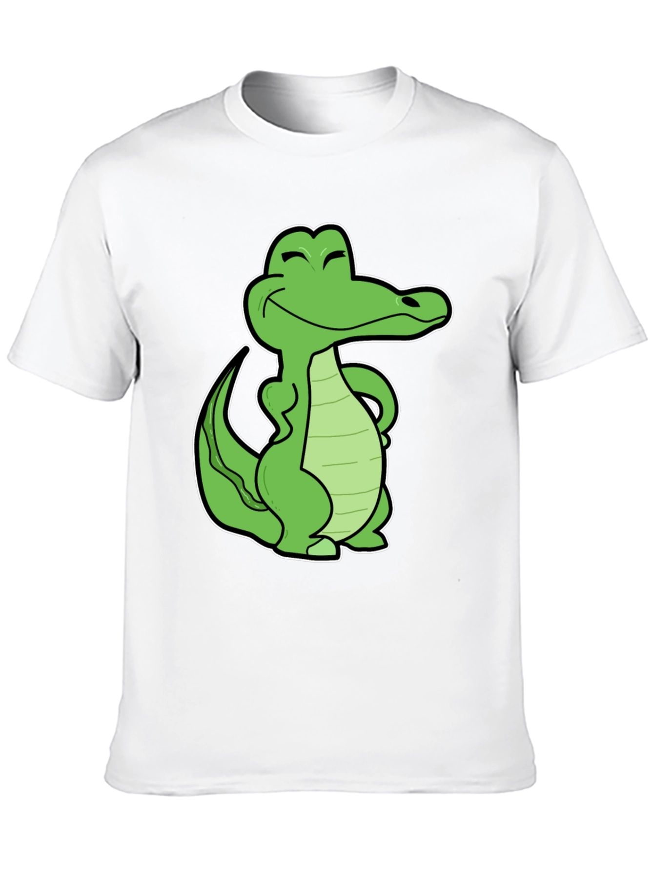 Cool Crocodile Graphic T-Shirt - Black