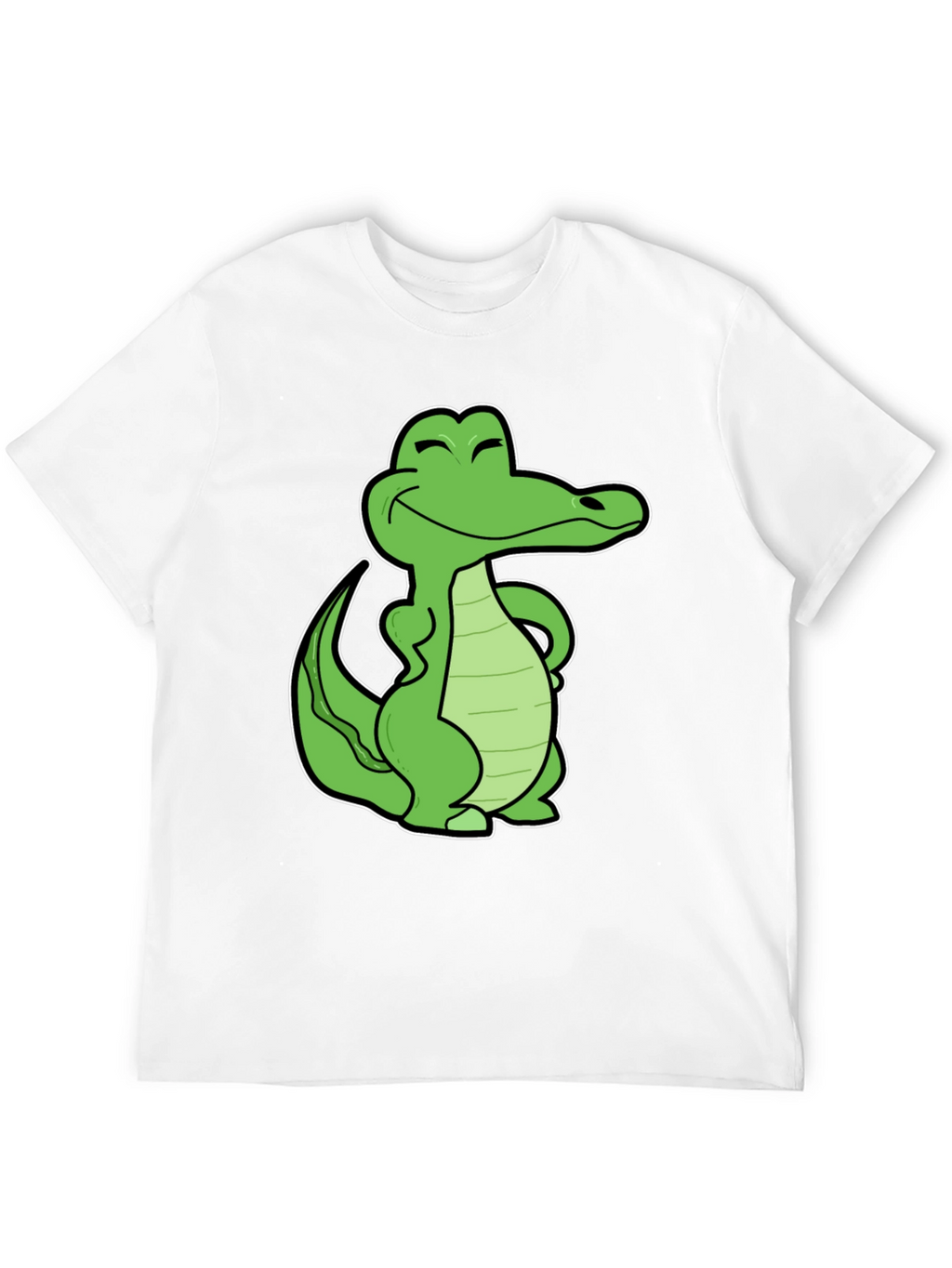 Cool Crocodile Graphic T-Shirt - Black