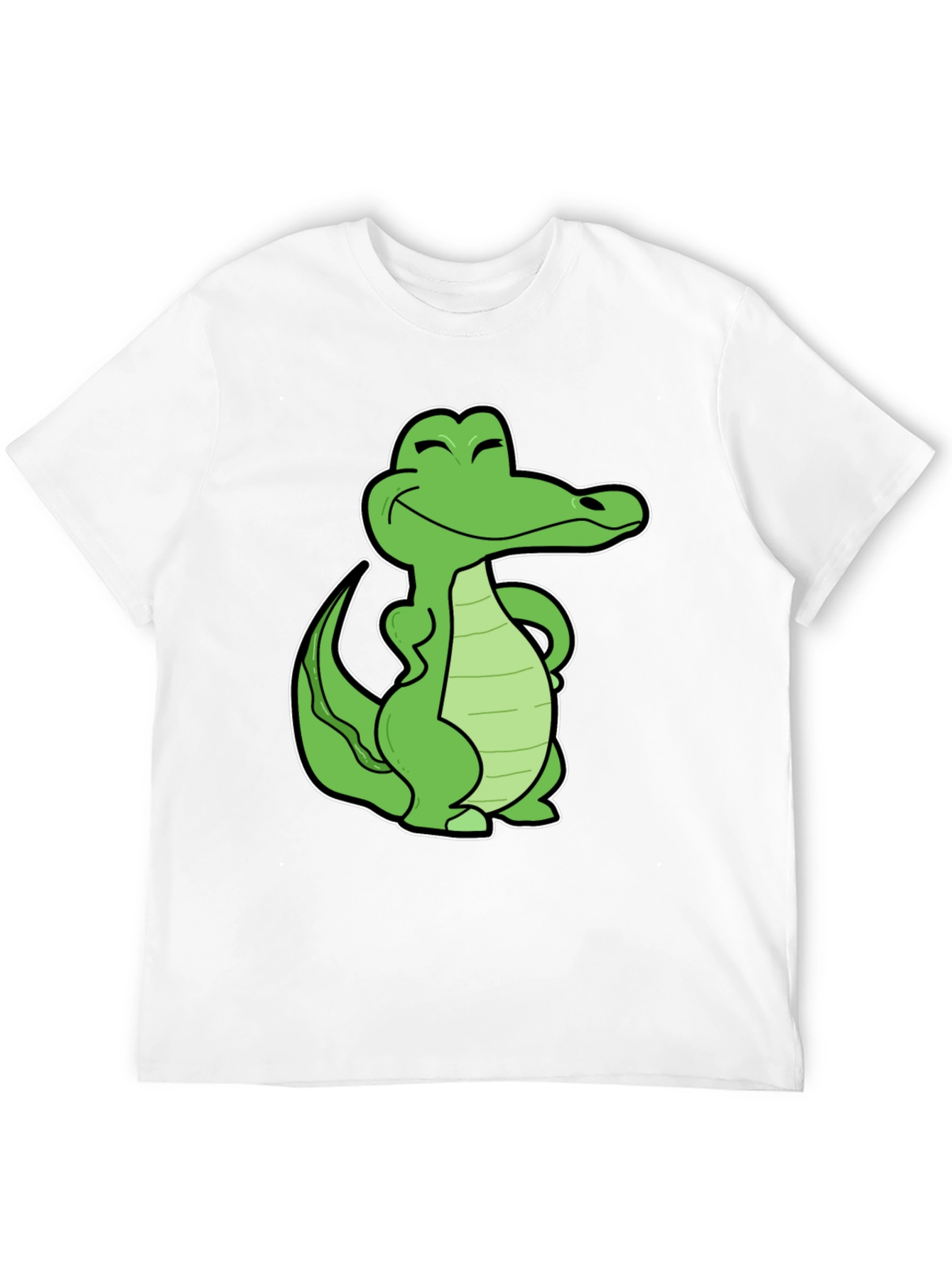 Cool Crocodile Graphic T-Shirt - Black
