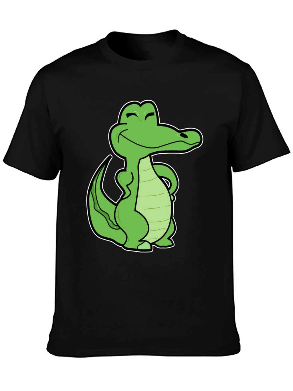 Cool Crocodile Graphic T-Shirt - Black