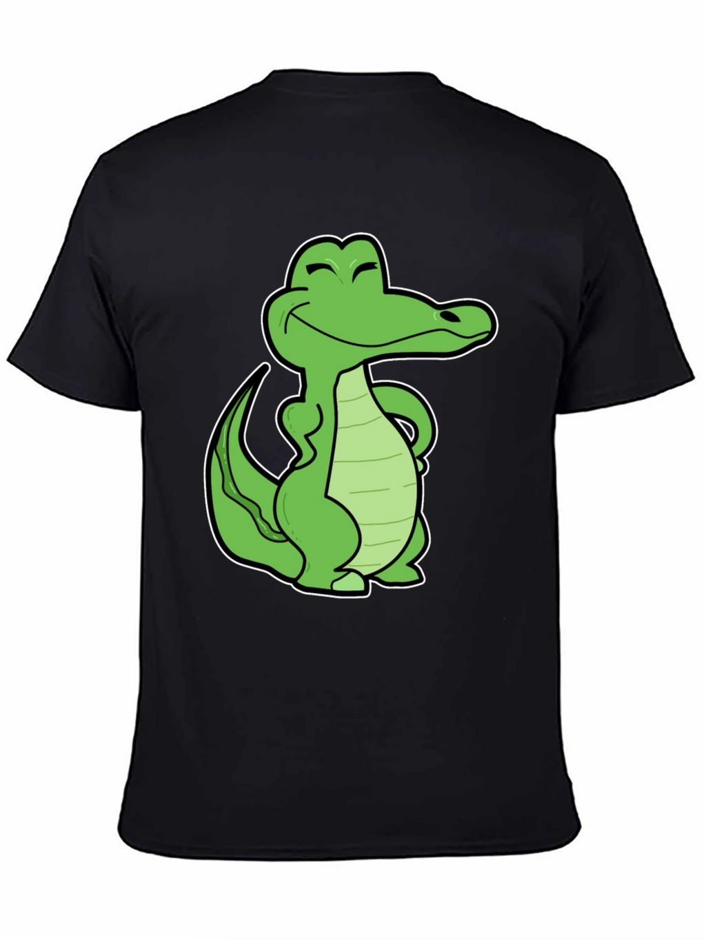 Cool Crocodile Graphic T-Shirt - Black
