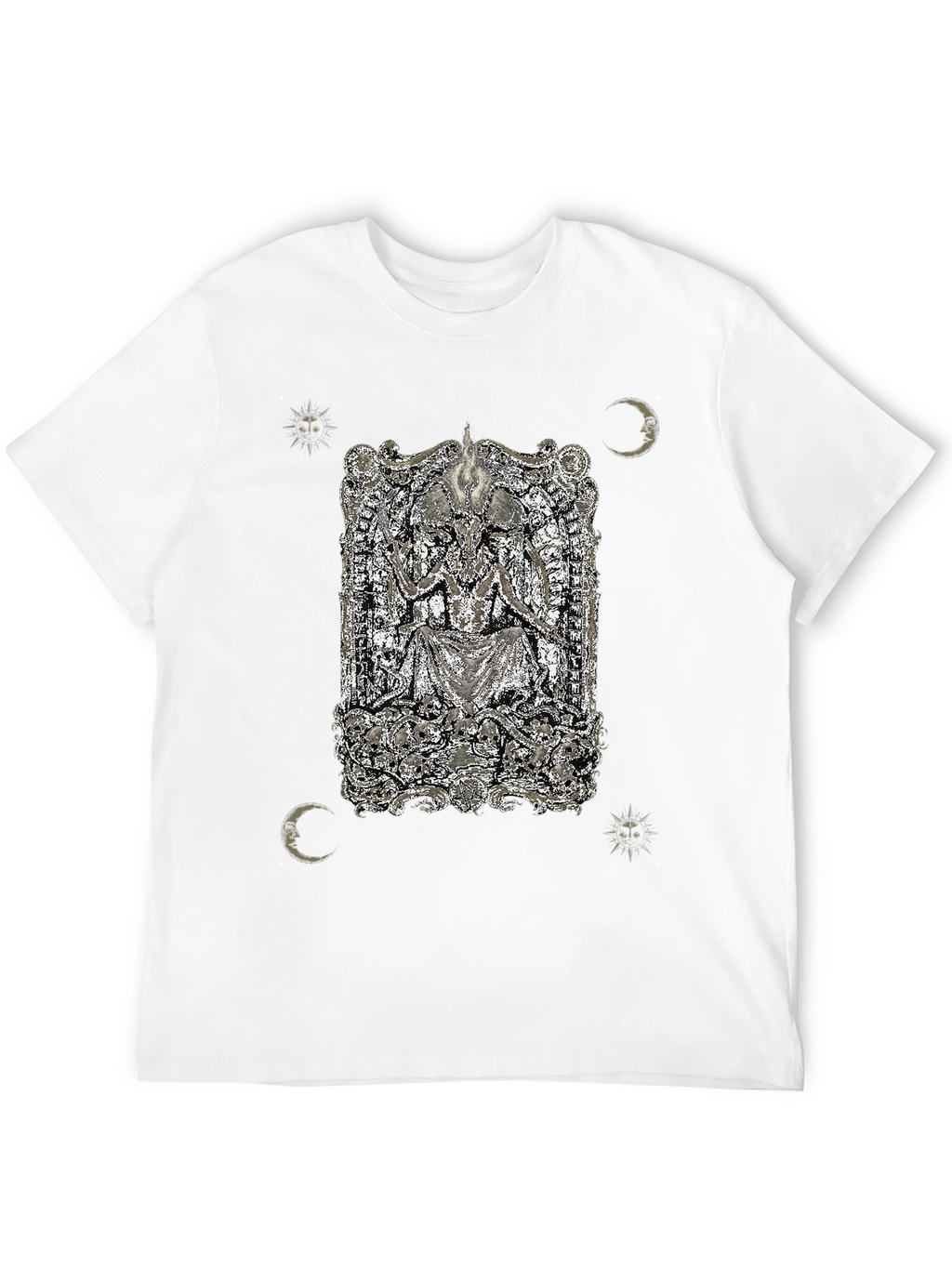 Occult Baphomet Graphic Tee - Black