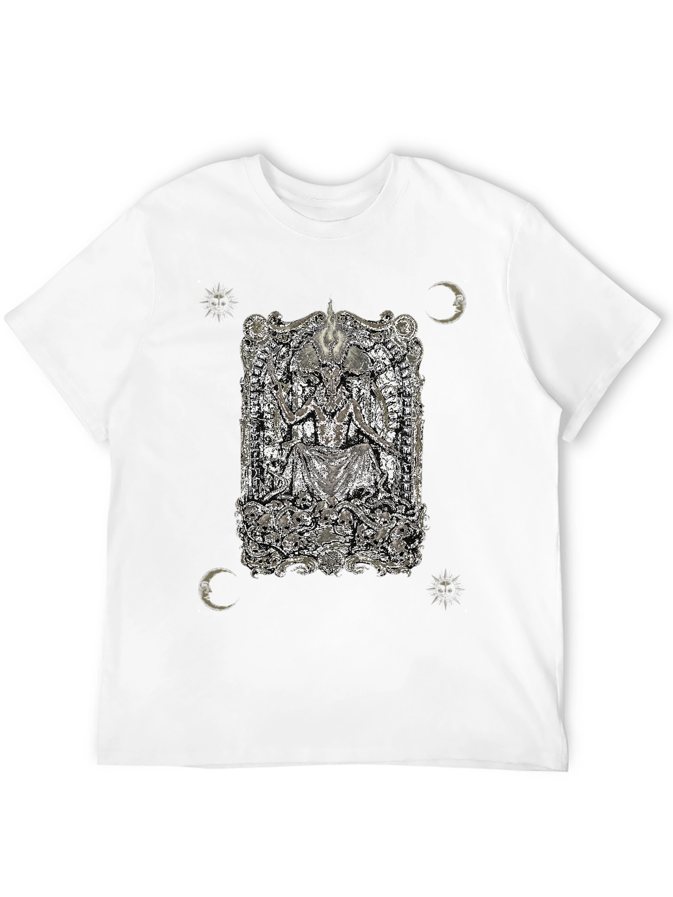 Occult Baphomet Graphic Tee - Black