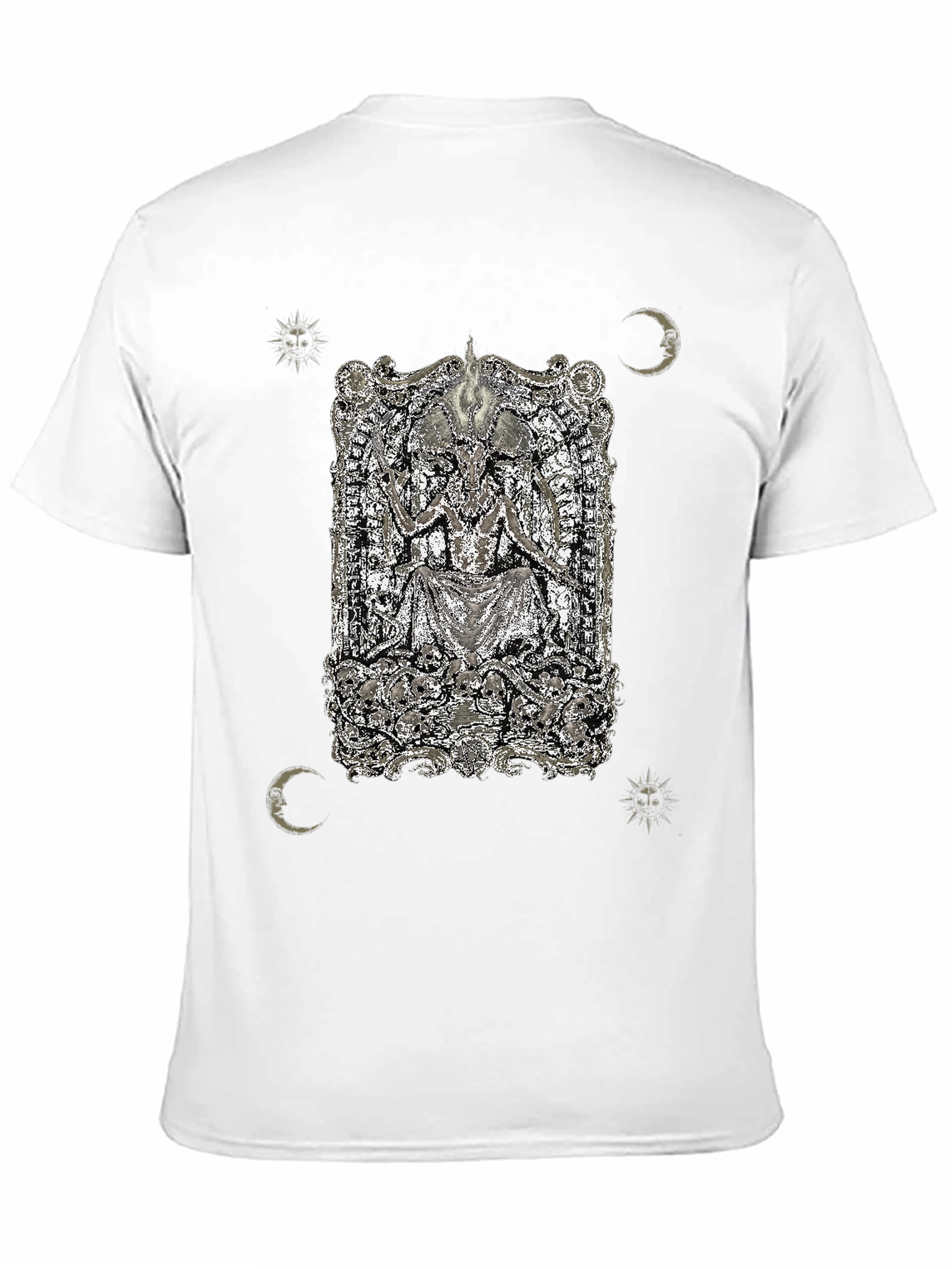 Occult Baphomet Graphic Tee - Black