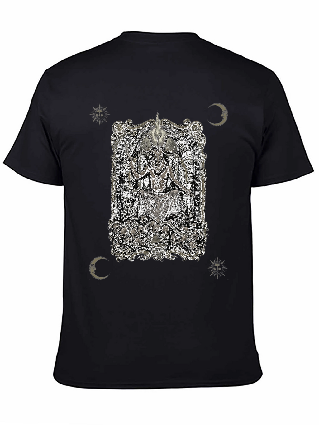 Occult Baphomet Graphic Tee - Black