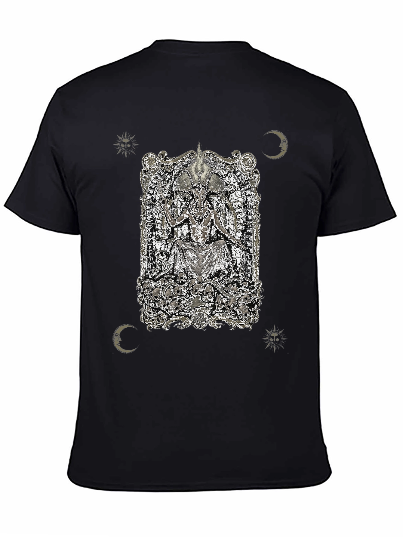 Occult Baphomet Graphic Tee - Black