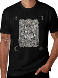 Occult Baphomet Graphic Tee - Black