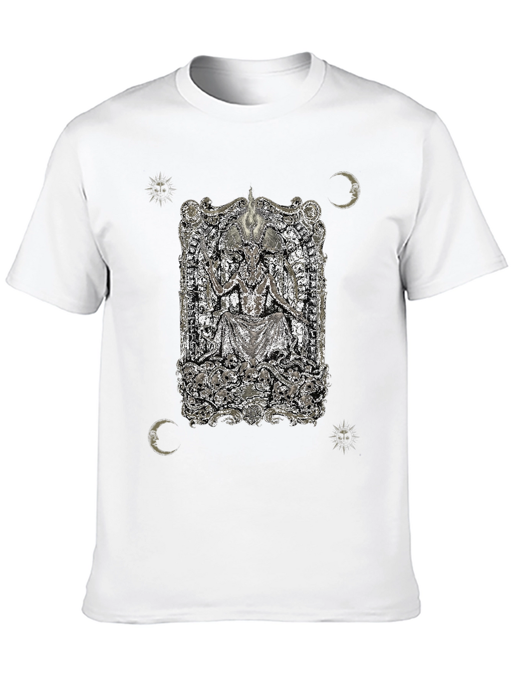Occult Baphomet Graphic Tee - Black