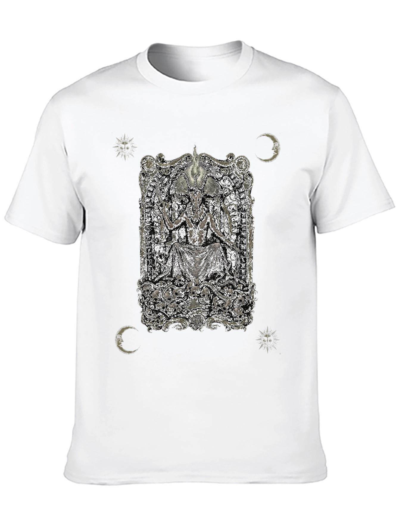 Occult Baphomet Graphic Tee - Black