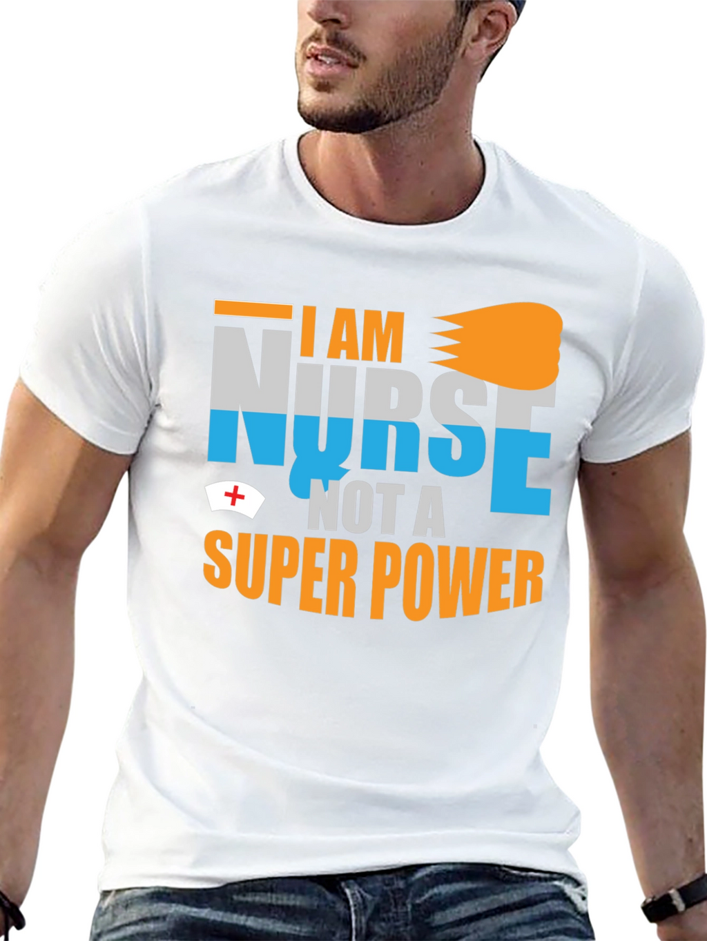 I Am Nurse Not A Super Power Graphic T-Shirt