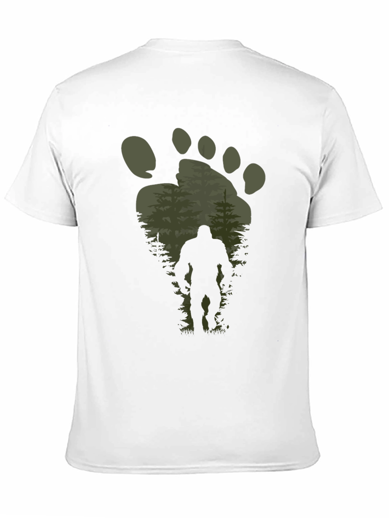 Bigfoot Footprint Graphic Tee - Black
