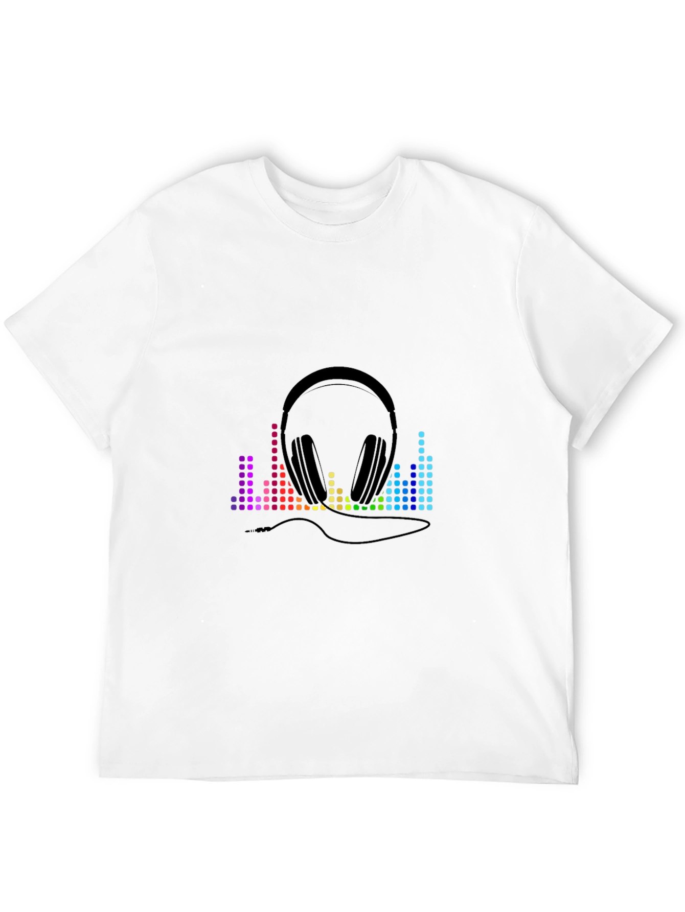 Music Lover Tee: Headphones & Equalizer