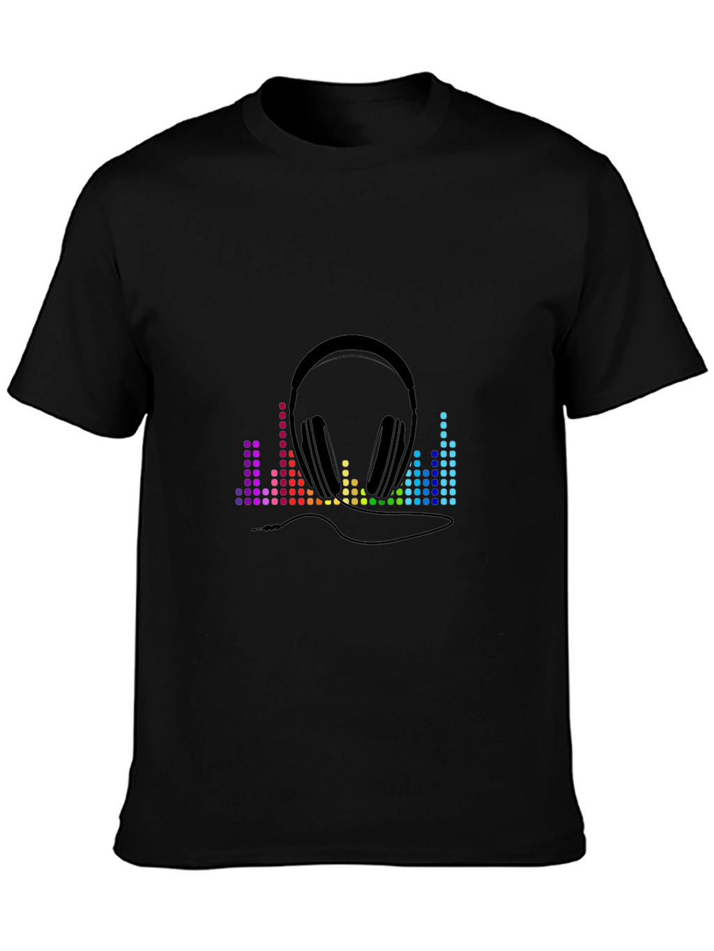 Music Lover Tee: Headphones & Equalizer