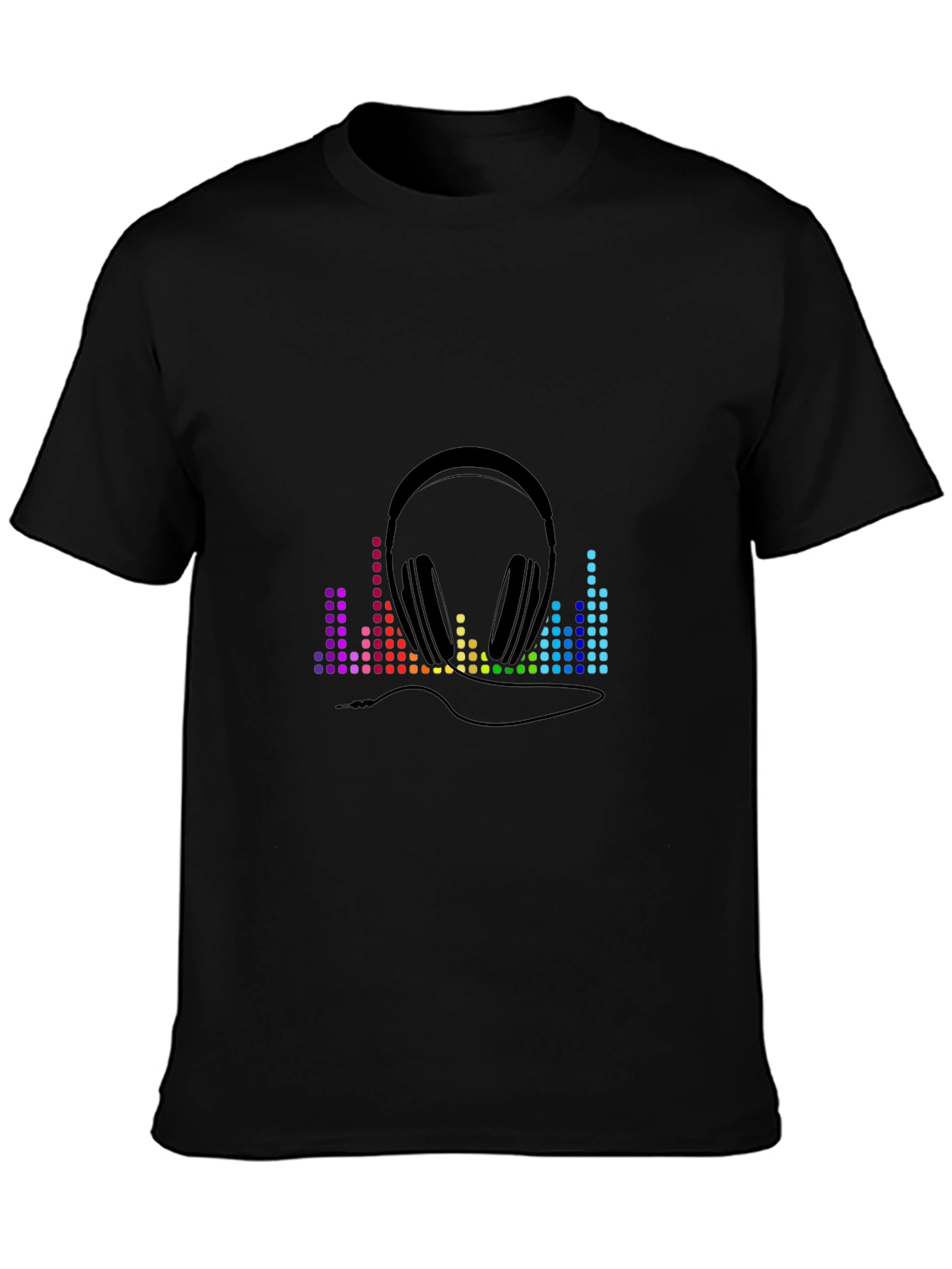 Music Lover Tee: Headphones & Equalizer