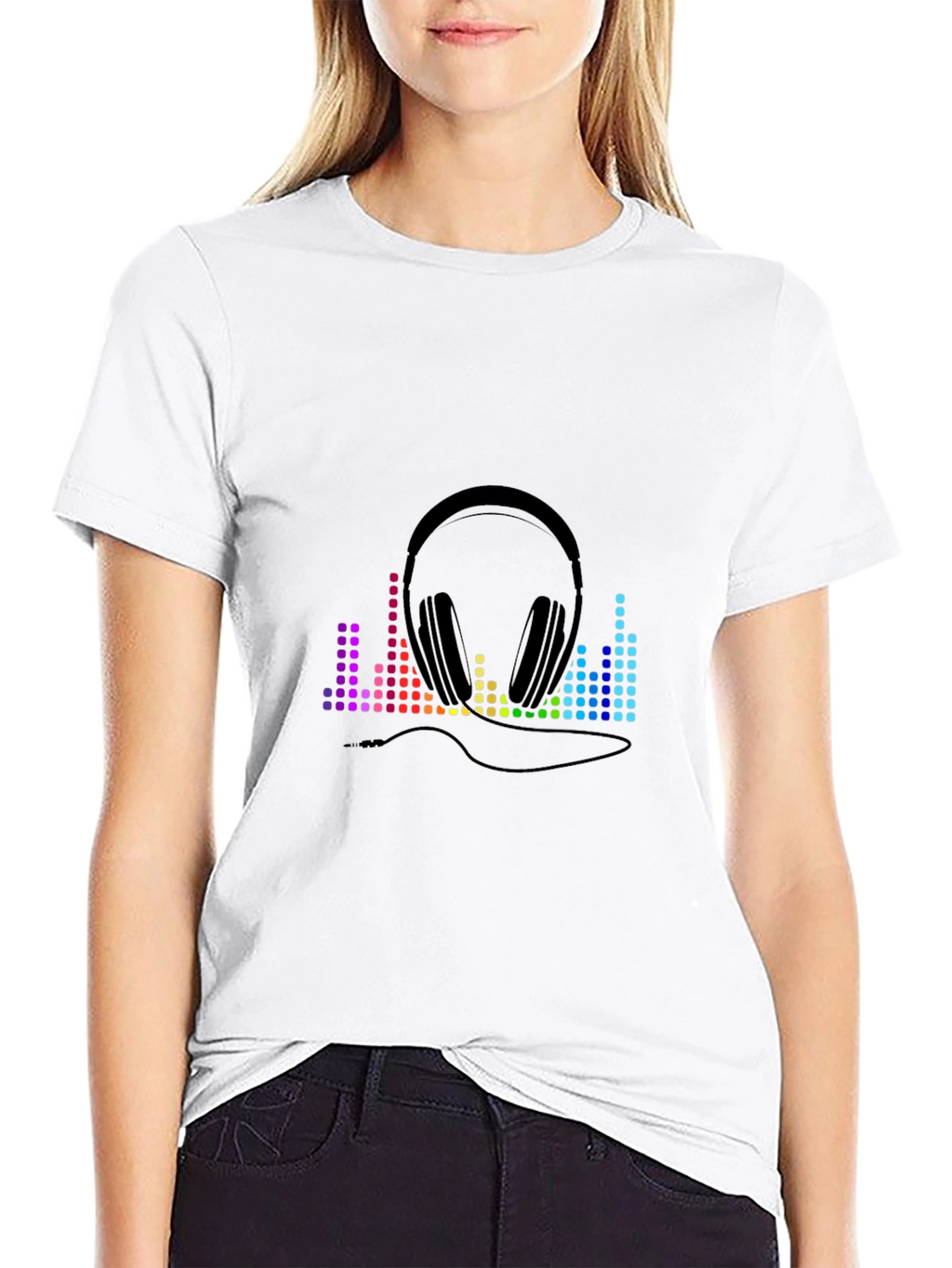 Music Lover Tee: Headphones & Equalizer