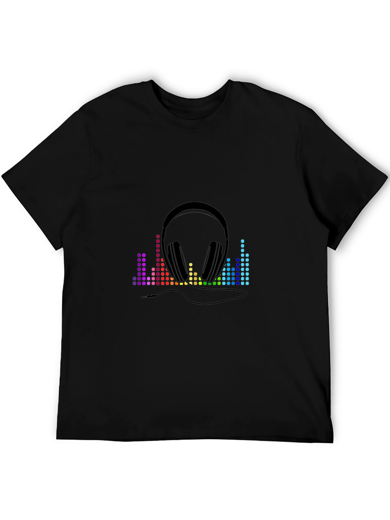 Music Lover Tee: Headphones & Equalizer