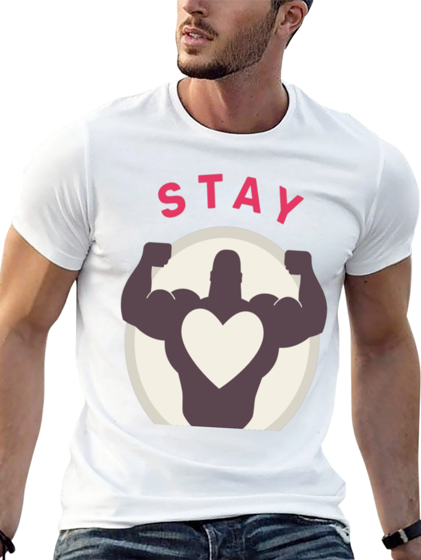Stay Strong Heart Graphic Tee