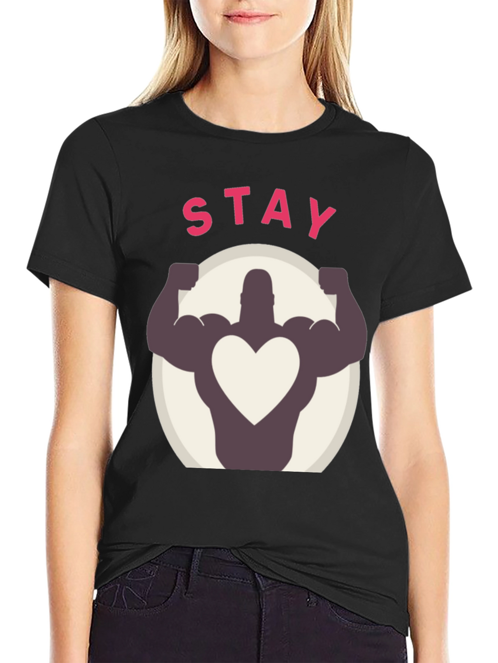 Stay Strong Heart Graphic Tee