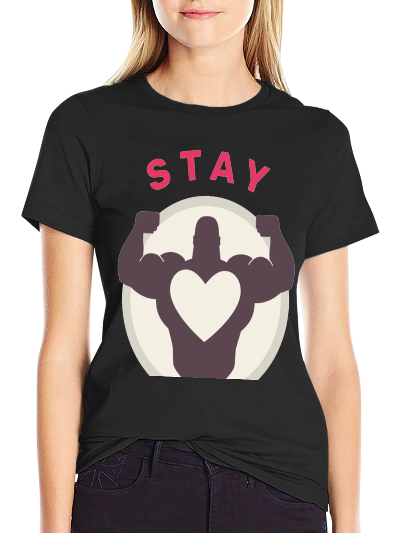 Stay Strong Heart Graphic Tee