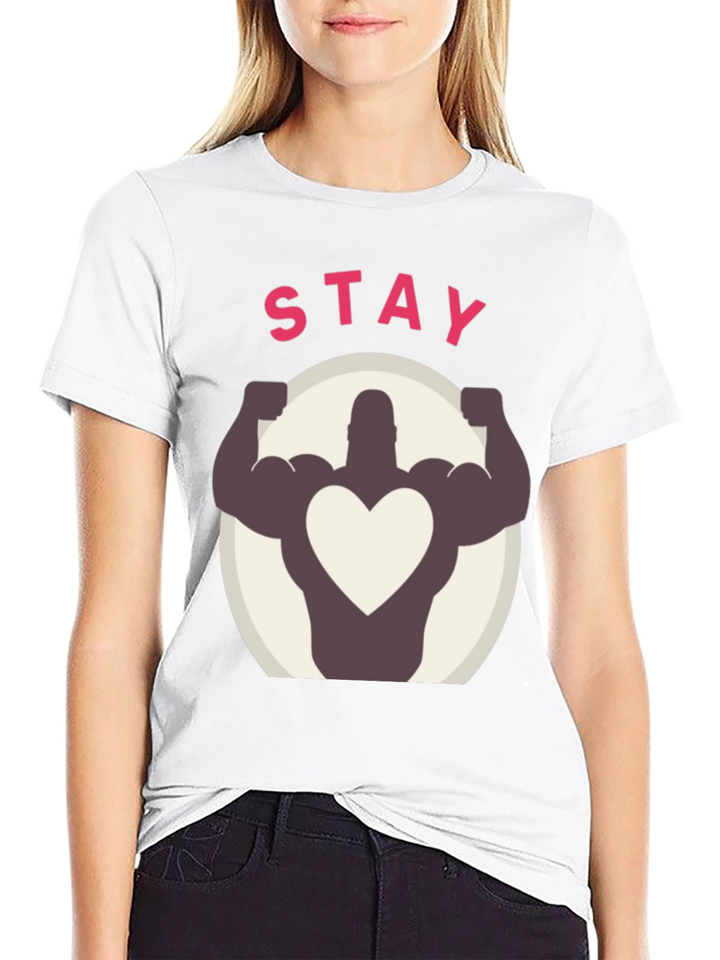 Stay Strong Heart Graphic Tee