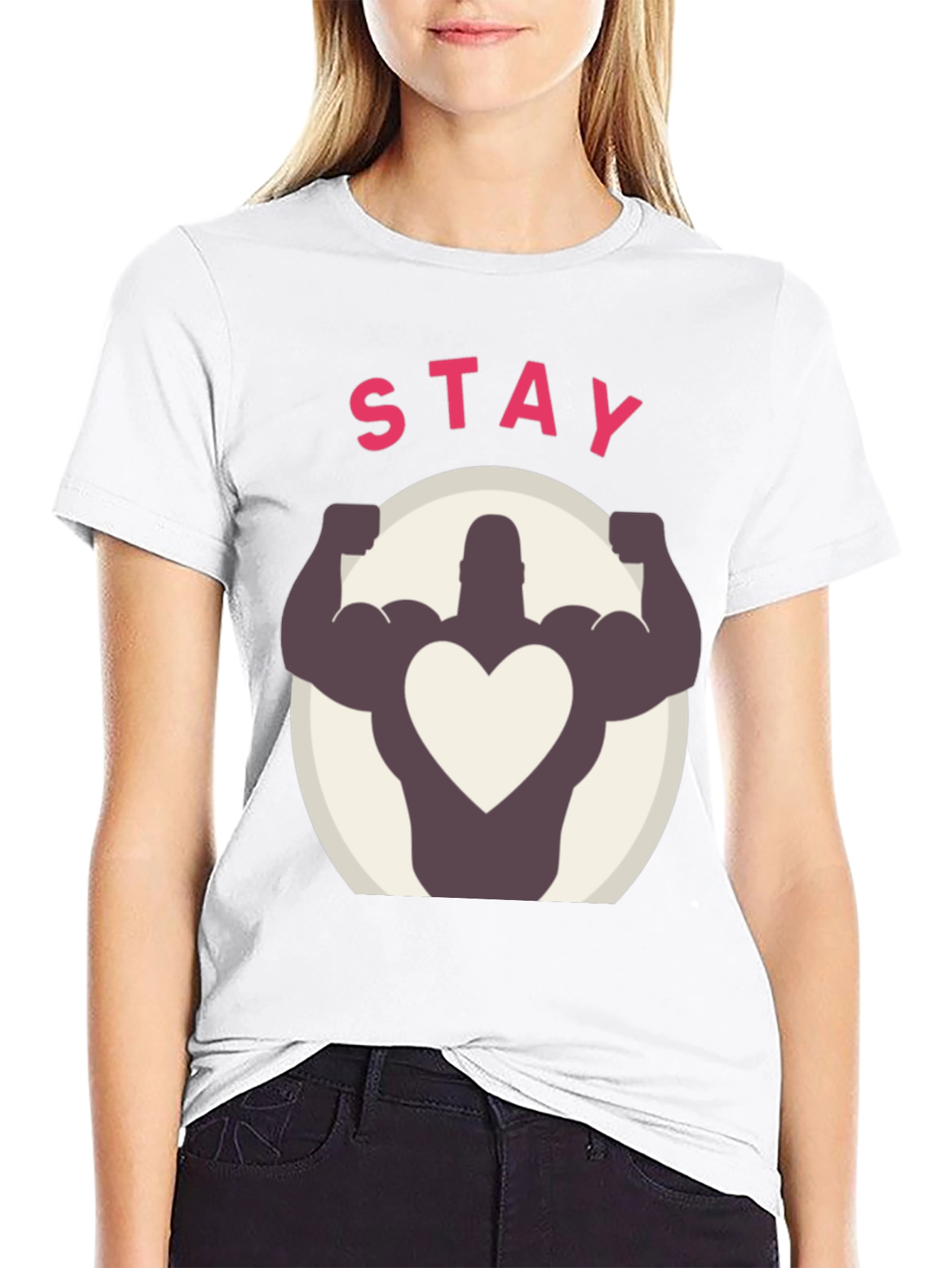 Stay Strong Heart Graphic Tee