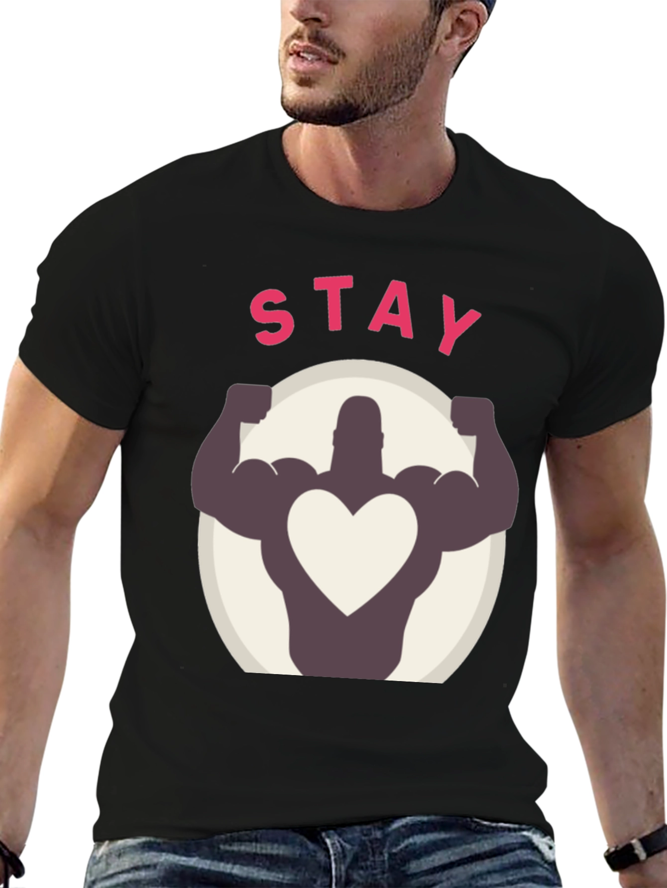 Stay Strong Heart Graphic Tee