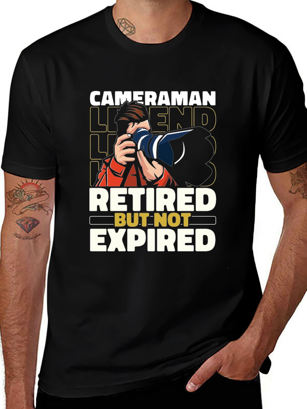 Retired Cameraman Legend T-Shirt