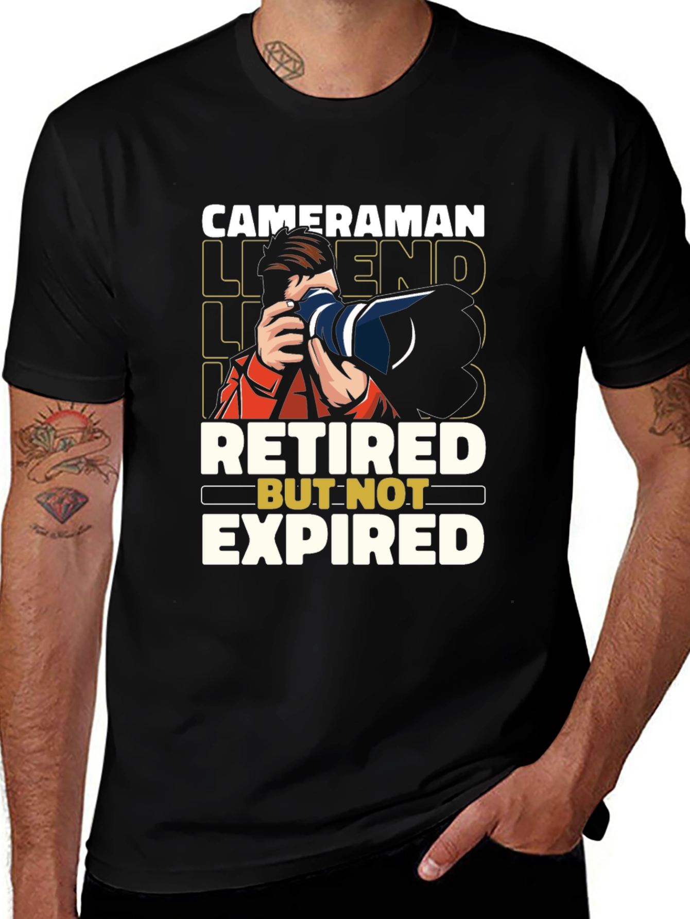Retired Cameraman Legend T-Shirt