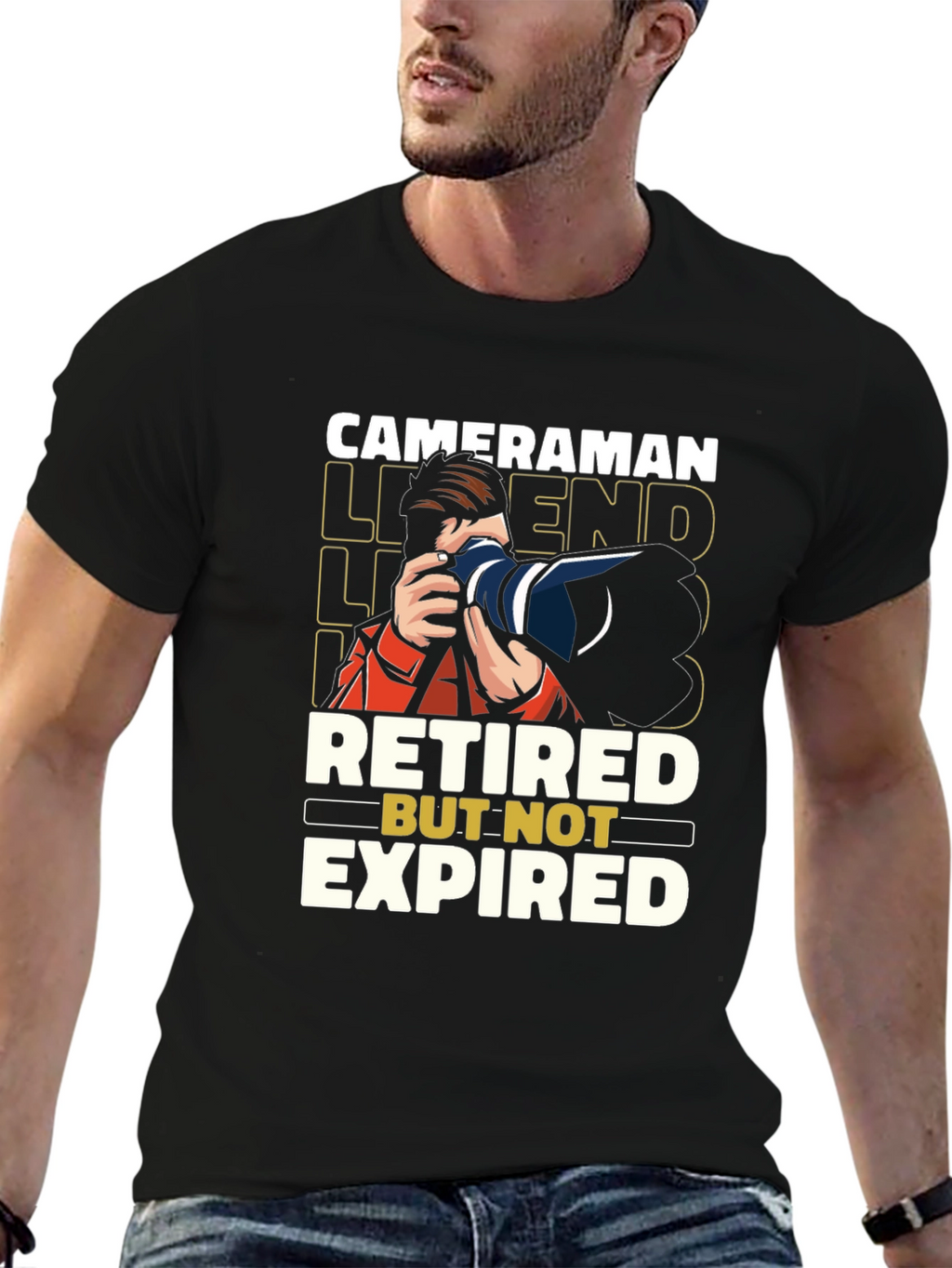 Retired Cameraman Legend T-Shirt