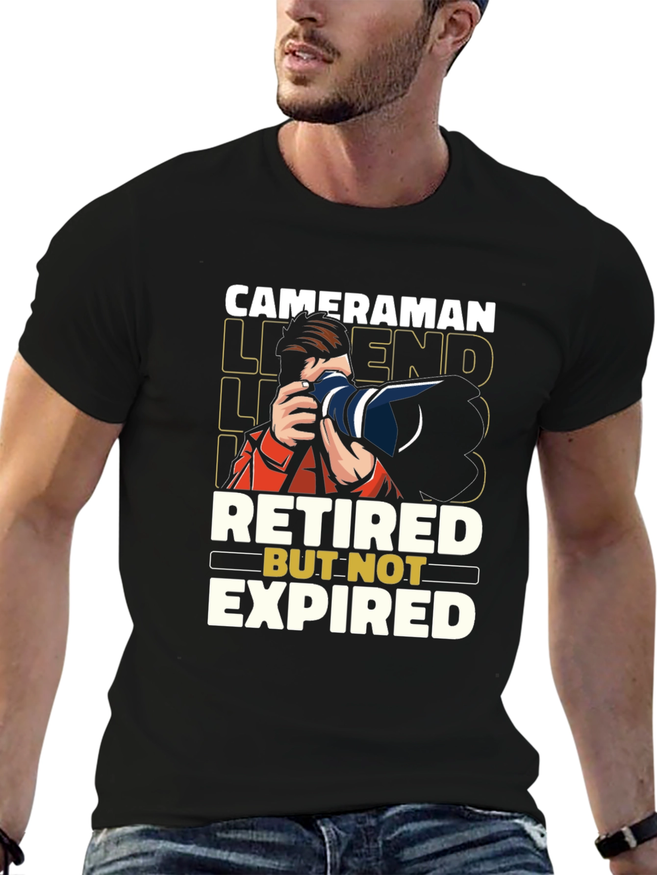 Retired Cameraman Legend T-Shirt