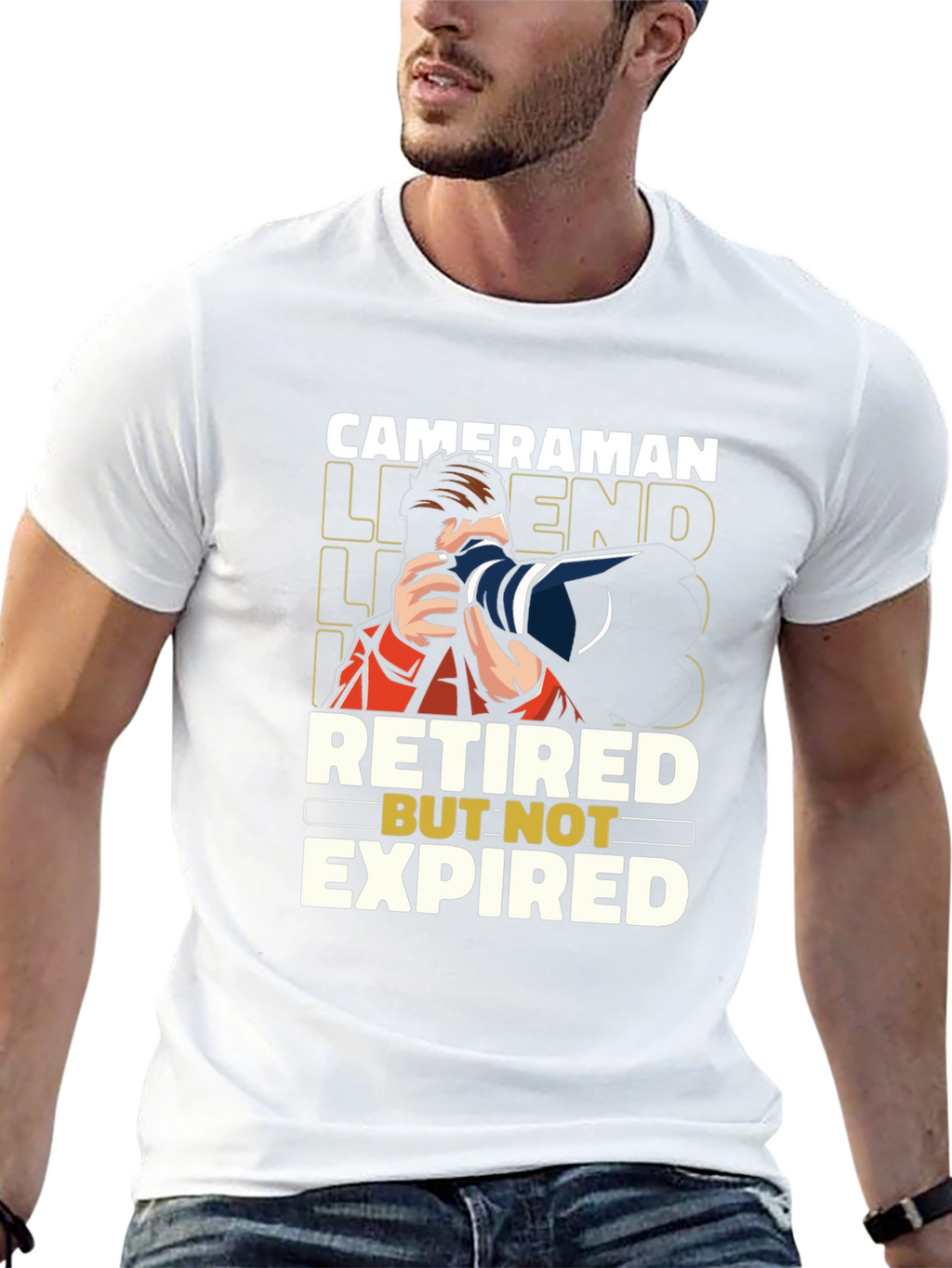 Retired Cameraman Legend T-Shirt