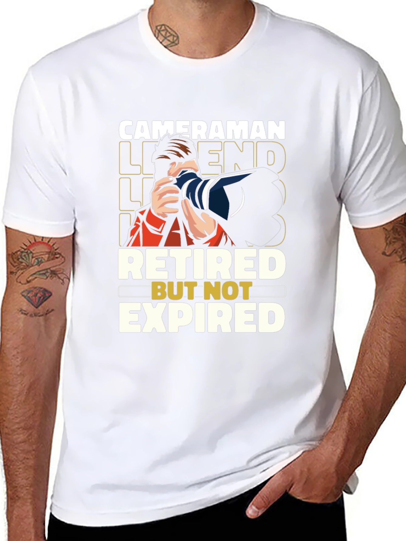 Retired Cameraman Legend T-Shirt