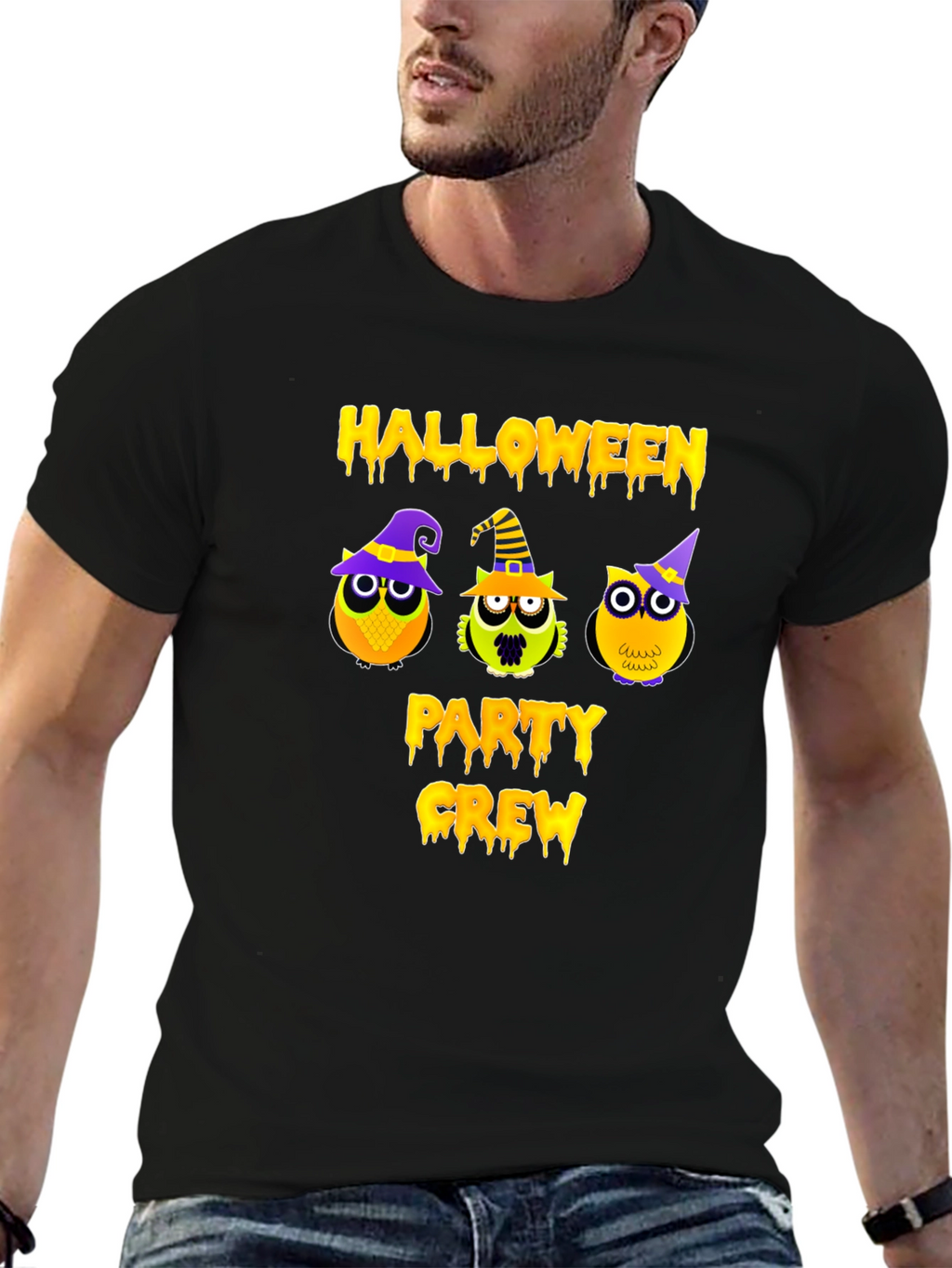 Halloween Party Crew Owl T-Shirt