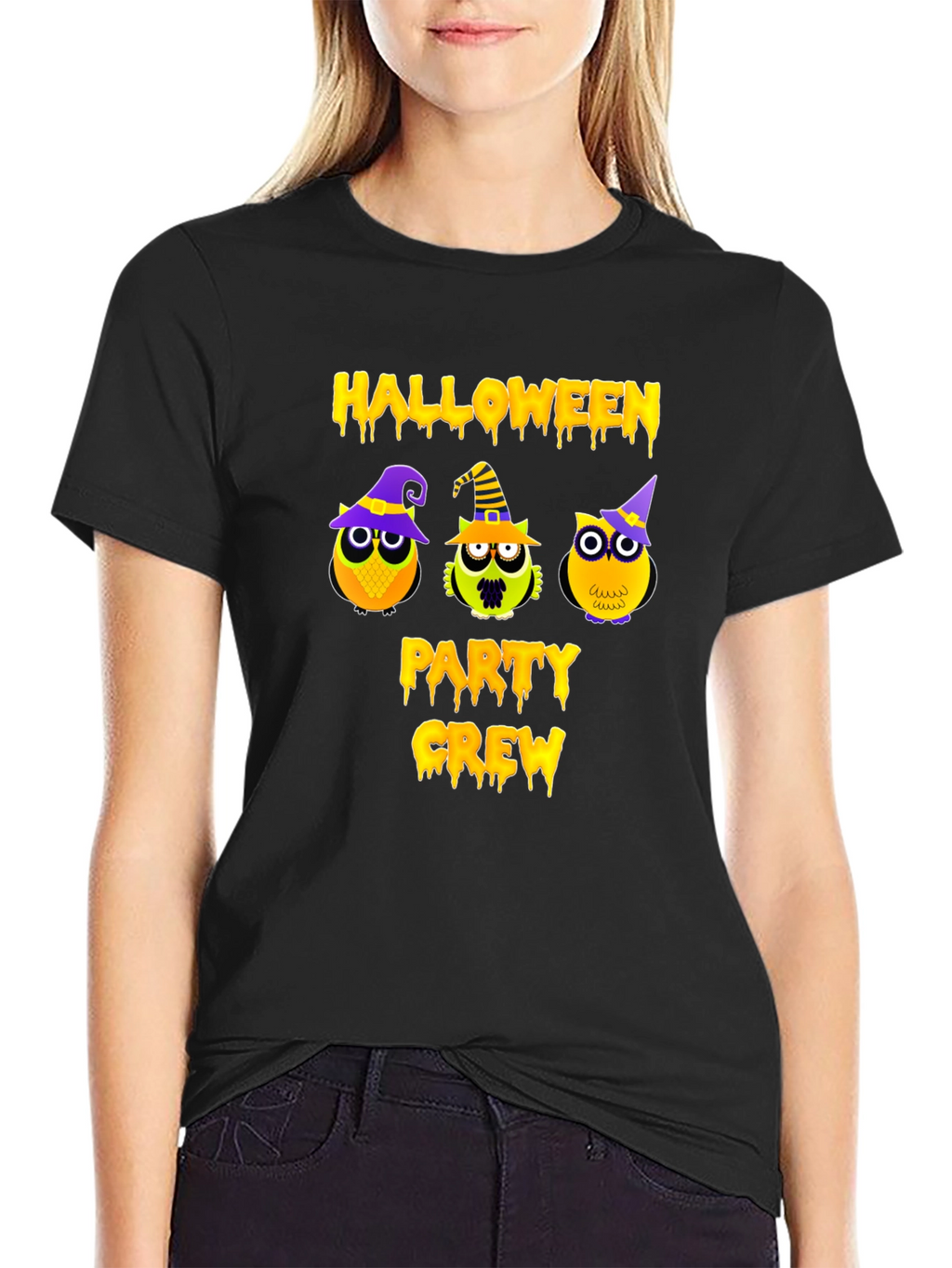 Halloween Party Crew Owl T-Shirt