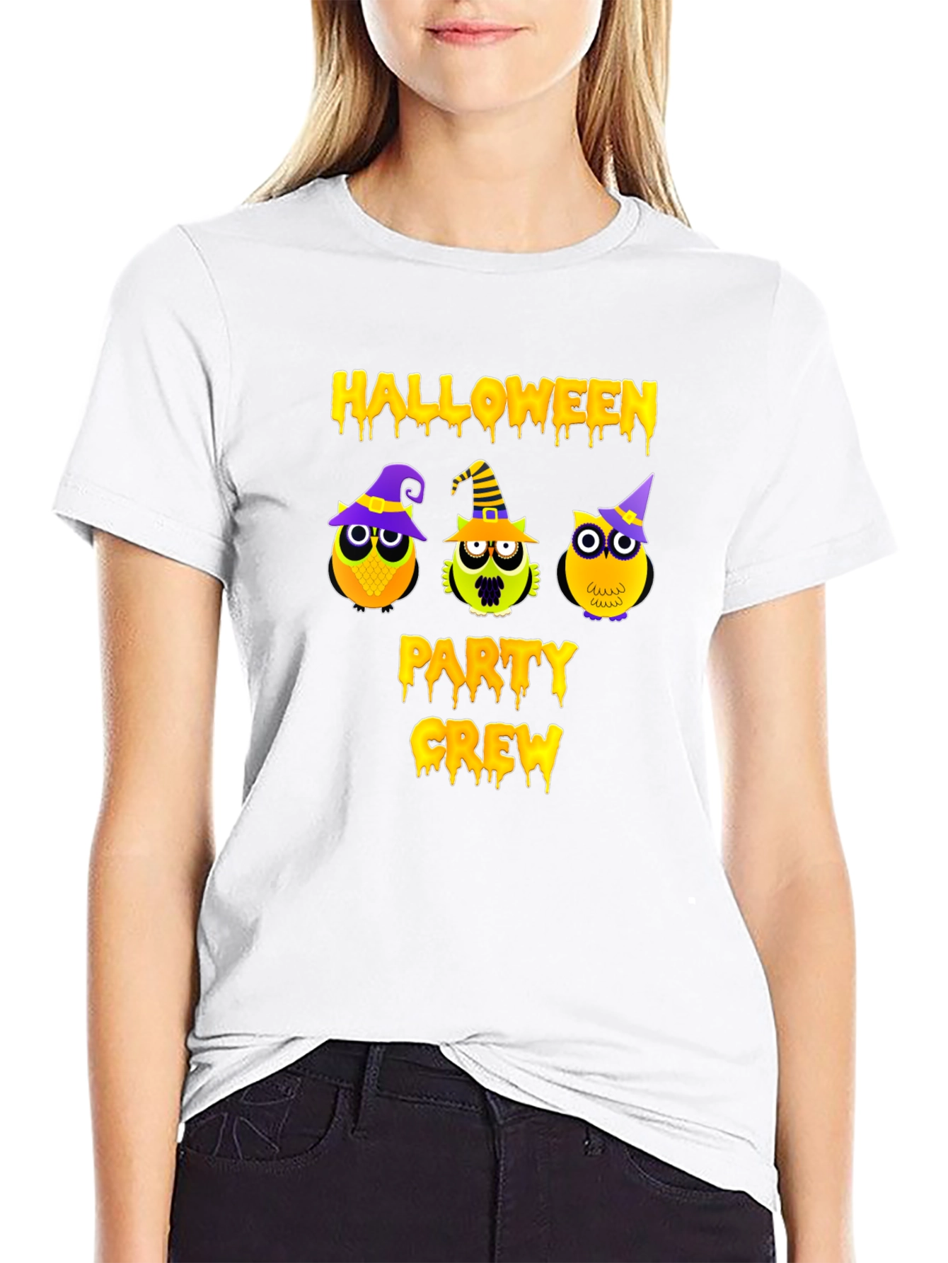 Halloween Party Crew Owl T-Shirt