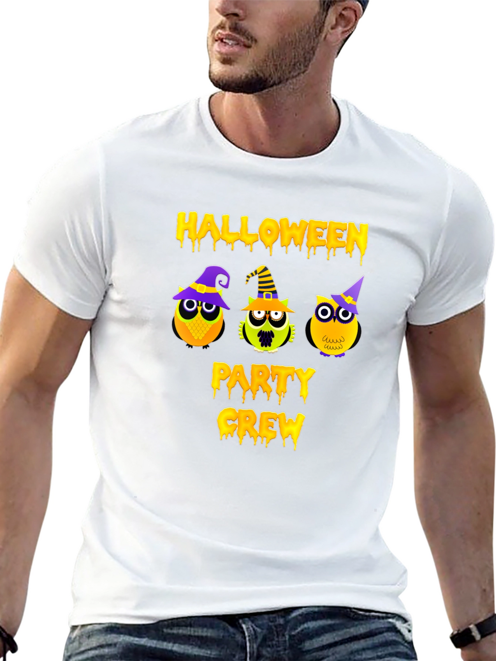 Halloween Party Crew Owl T-Shirt