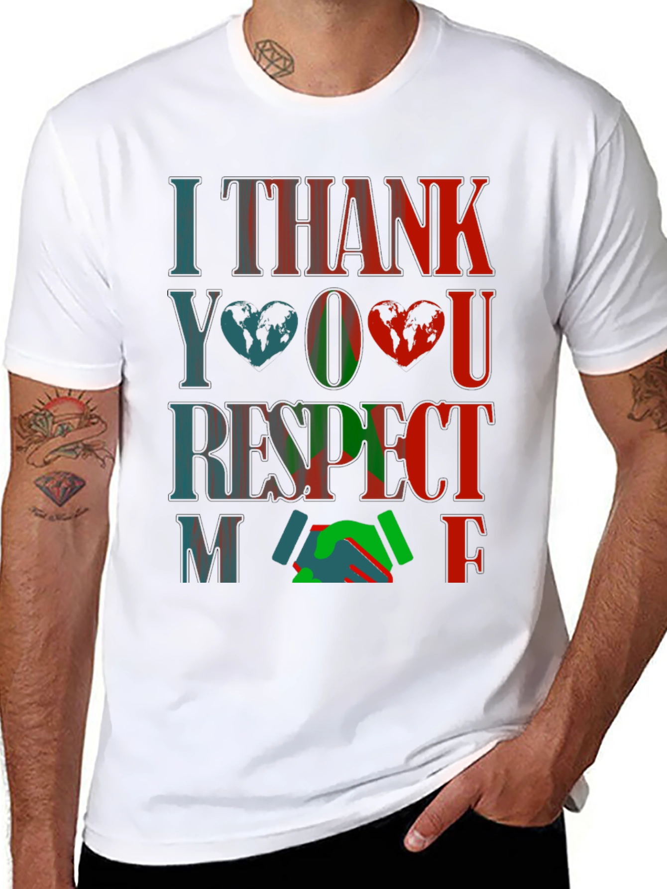 I Thank You Respect Me Graphic T-Shirt