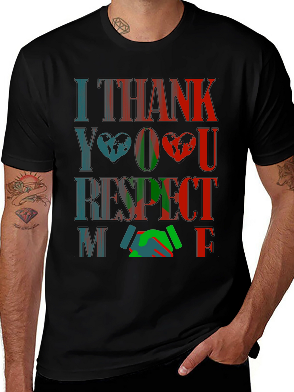I Thank You Respect Me Graphic T-Shirt
