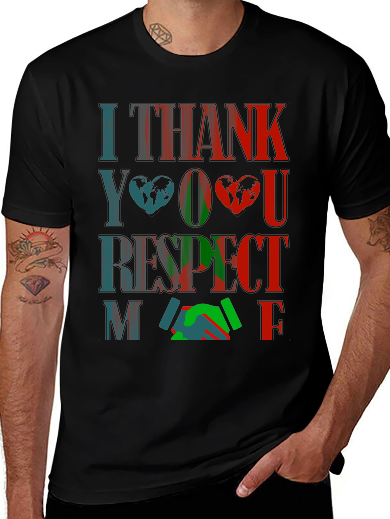 I Thank You Respect Me Graphic T-Shirt