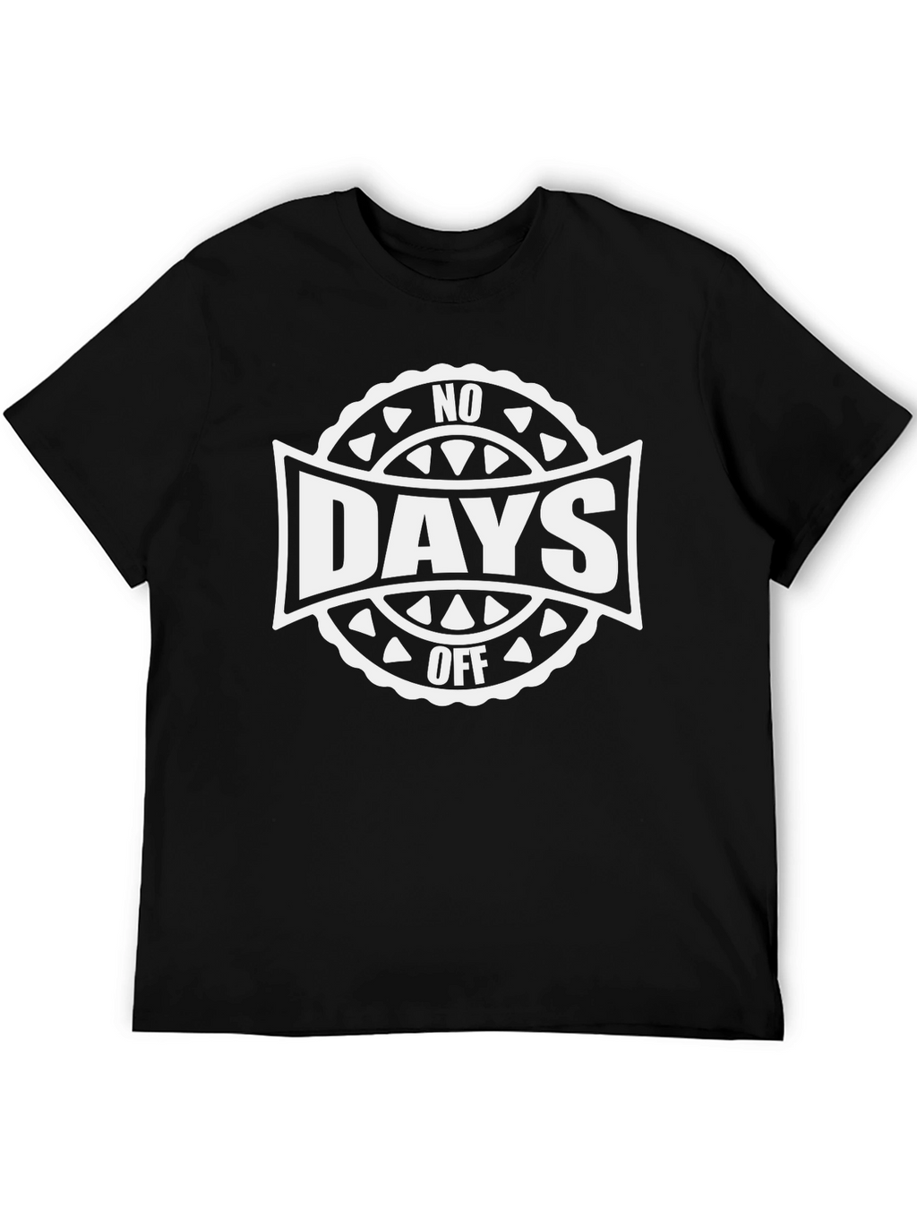 No Days Off Black Graphic Tee