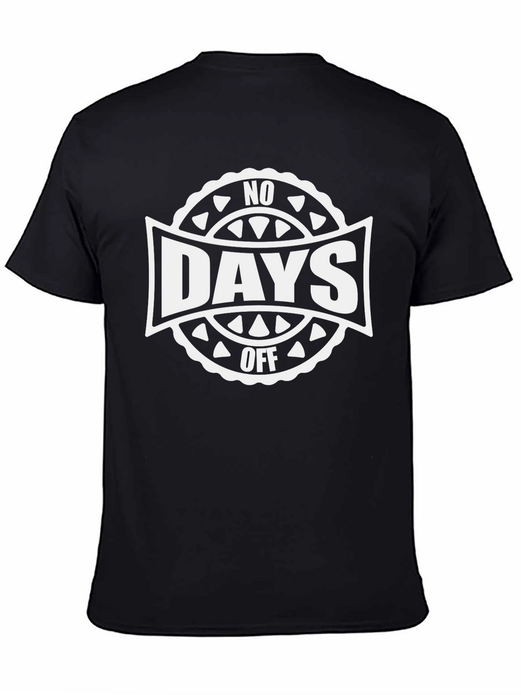 No Days Off Black Graphic Tee