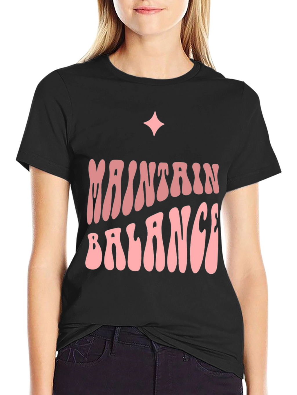 Maintain Balance Graphic Tee - Trendy Comfort