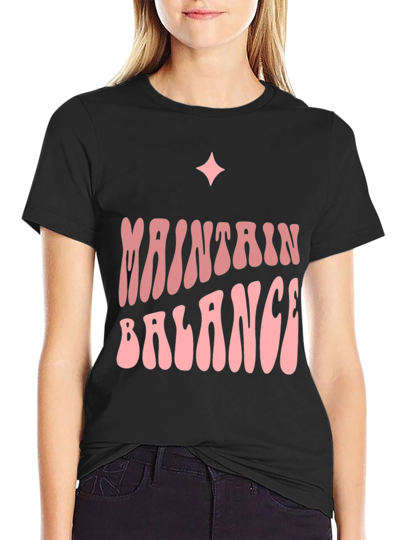 Maintain Balance Graphic Tee - Trendy Comfort