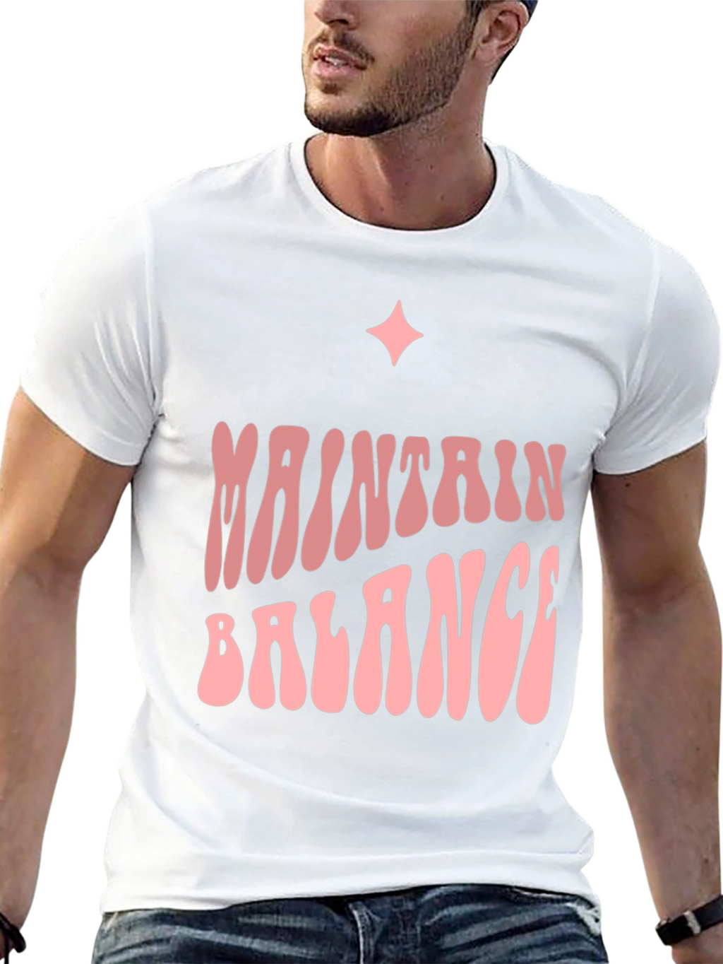 Maintain Balance Graphic Tee - Trendy Comfort