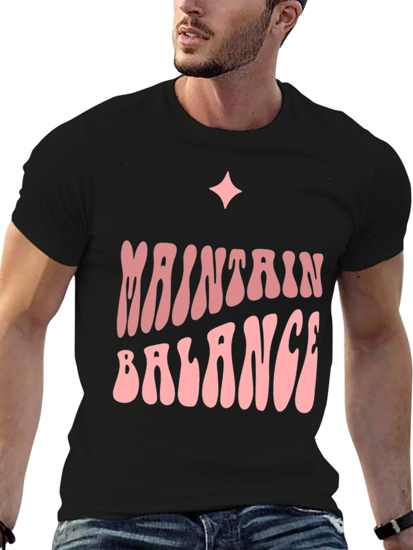 Maintain Balance Graphic Tee - Trendy Comfort