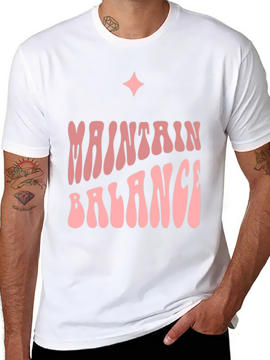 Maintain Balance Graphic Tee - Trendy Comfort