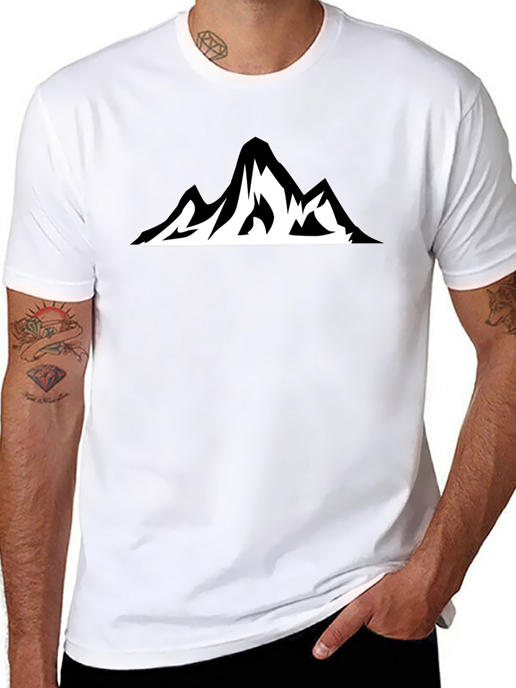Mountain Graphic T-Shirt - Black