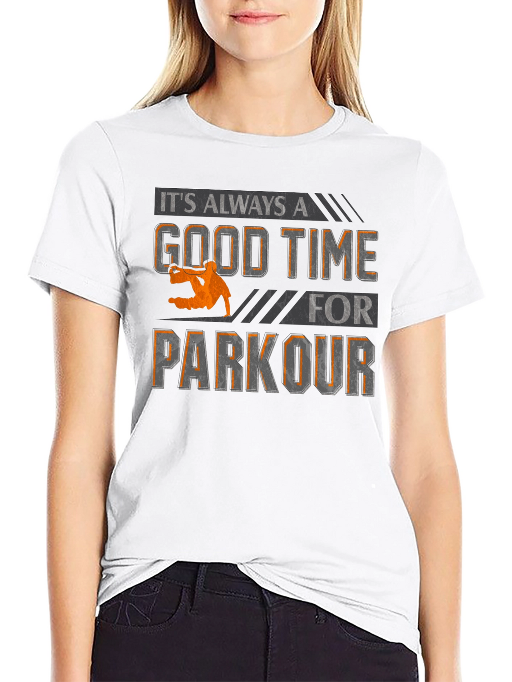 Parkour Time Graphic Tee - Urban Style